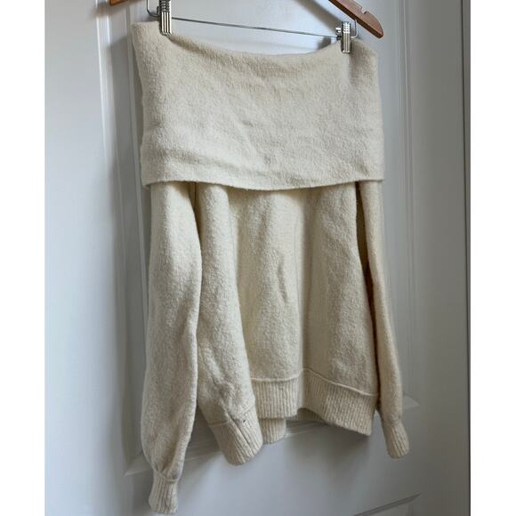 Free‎ People Echo Beach Cowl Neck Sweater Size Small Cozy Warm Chic - Picture 3 of 7